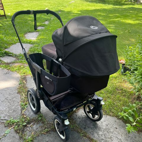 Bugaboo Donkey tvilling/duo vogn med MYE ekstrautstyr