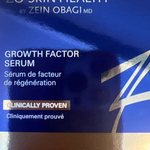 Zo skin health growth factor serum