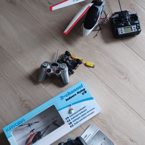 Modellhelikopter, 3 stk (mulighet for gratis)