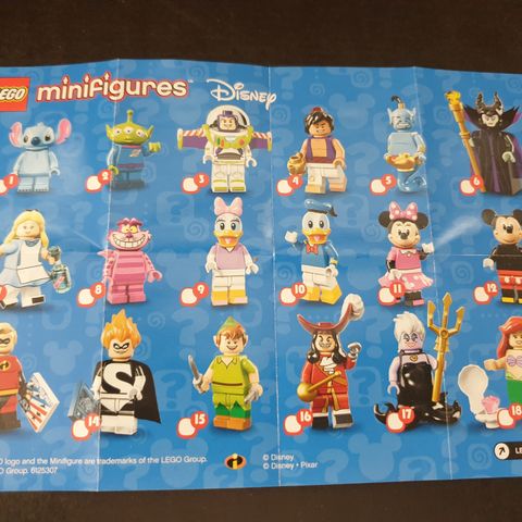 LEGO minifigures Disney serie 1