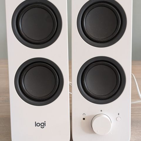 Logitech Z207 Bluetooth-høyttalere (hvit)