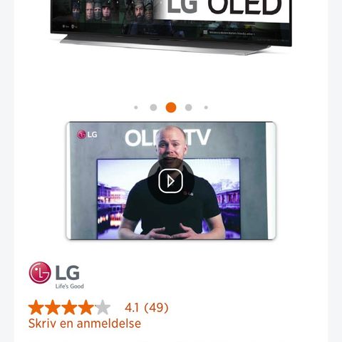 LG 48" 4K OLED TV OLED48CX6LB