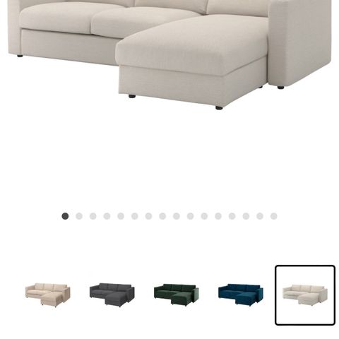 VIMLE 3-seters sofa