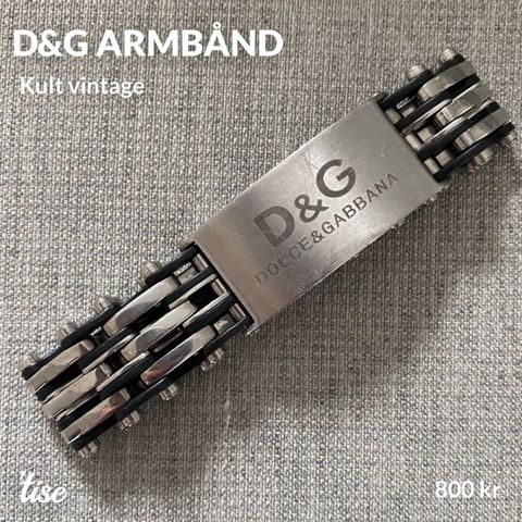 D&G armbånd - kult vintage!