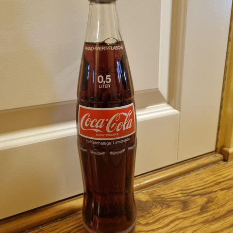 Coca-Cola glassflaske fra Tyskland 1981