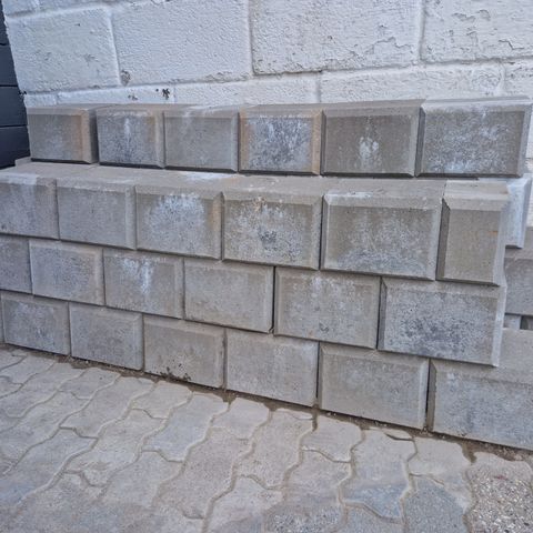 Aaltvedt Støttemur betongblokk mini grå 25x28x17