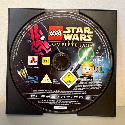 PlayStation 3 spill: LEGO Star Wars The Complete Saga (bare disken)