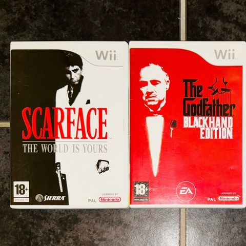 Scarface & Godfather Nintendo Wii Spill