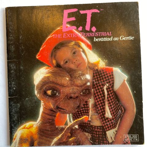 Vintage retro hefte /bok E.T. (svensk)