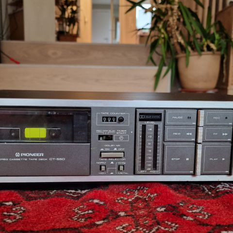 Pioneer stereo cassette tape dekk CT-550