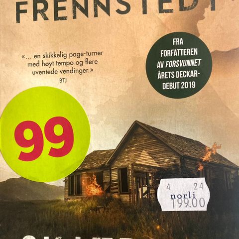 Tina Frennstedt: "Skjærsild". Paperback. Norsk