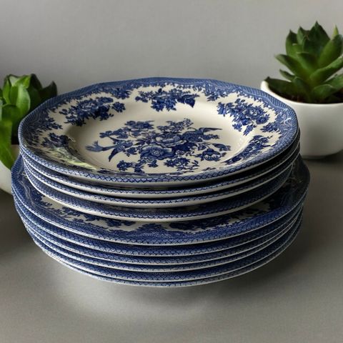 Asiatic Pheasants. Blå Fasan. Unicorn tableware