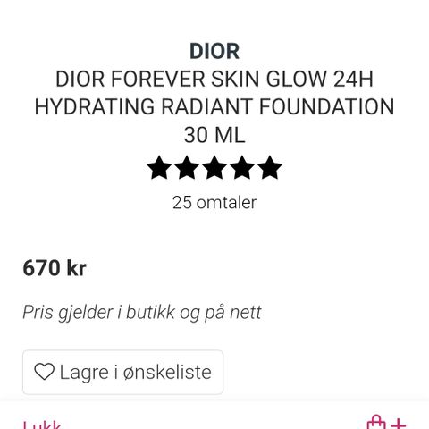 Dior forever fondation 2 W