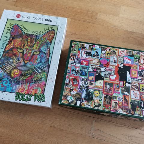 Puslespill / Cat puzzles