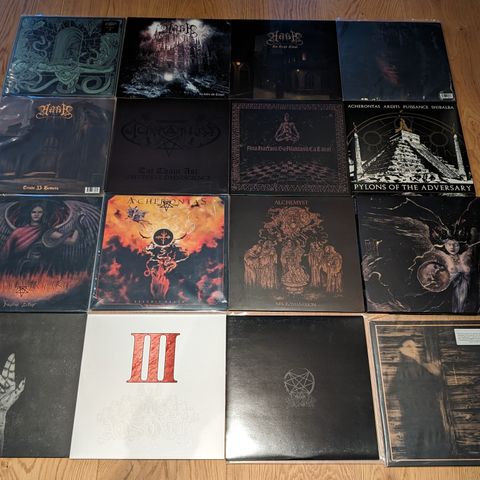 Vinyl (heavy metal, black metal, norsk, filmmusikk, electronia) selges