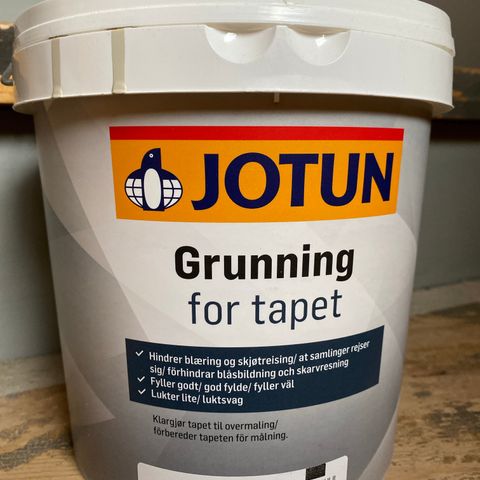 Jotun grunning for tapet