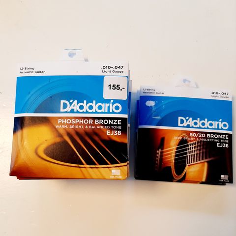 Akustisk Gitar strenger D'Addario