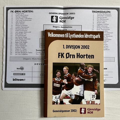 Program  Ørn Horten - Tromsdalen 2002