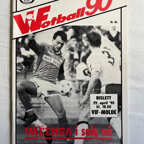 Program  Vålerenga - Molde 1990