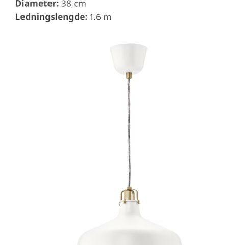 RANARP taklampe fra IKEA