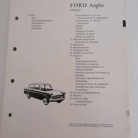 Ford anglia verksted bok.