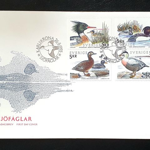 Sverige FDC AFA 1717-20 Sjøfugler