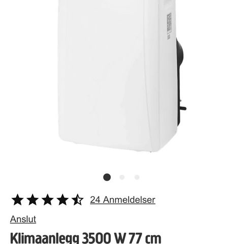 Ny og ubrukt! Anslut Klimaanlegg Smart 3520 W 73 cm