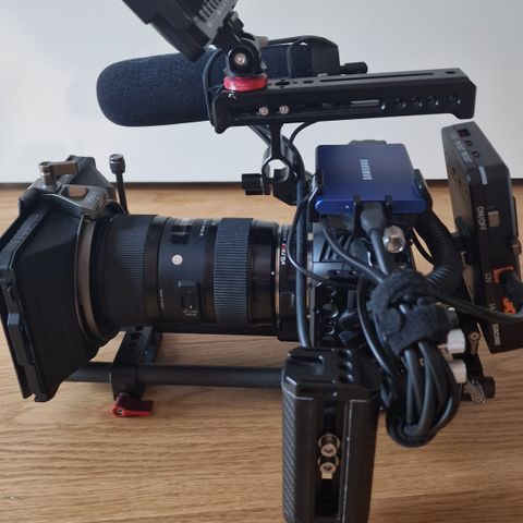 Blackmagic pocket cinema camera 4k med Sigma 18-35mm linse til Canon