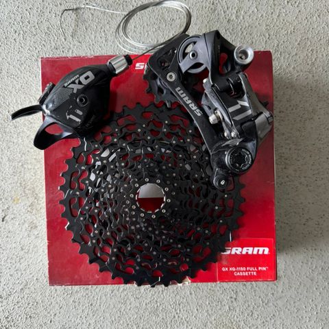 Diverse Sram og shimano deler til terrengsykkel