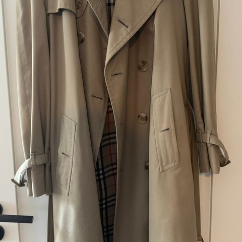 Vintage Burberry trench coat herre XL