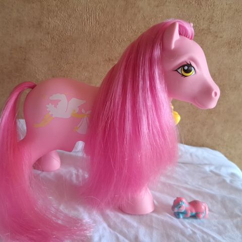 My little Pony G1 Surprise twins pony mamma og 1 baby