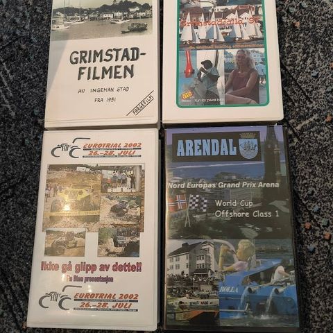 Arendal Norwegian Grand Prix Grimstad Filmen Eurotrail og Grimstadjolla på VHS