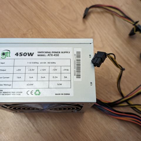 PC power supply GTT ATX-450