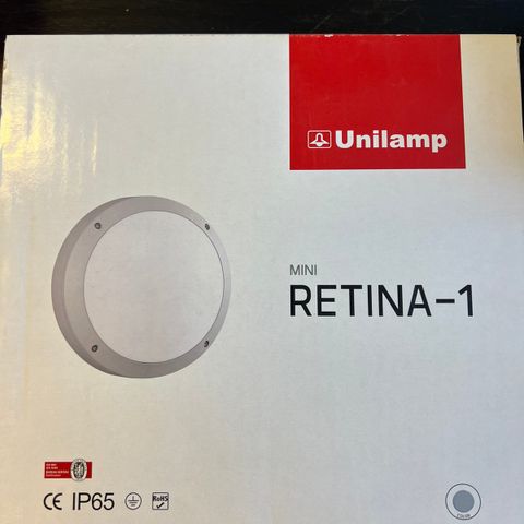 Ny Unilamp Mini Retina-1 tak/vegglampe