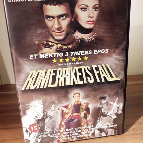 Romerrikets Fall (norsk tekst) 1954 film DVD