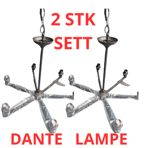 SPISE STUE LAMPE DANTE  2 KULE LAMPER TAKLAMPE TAK LAMPER