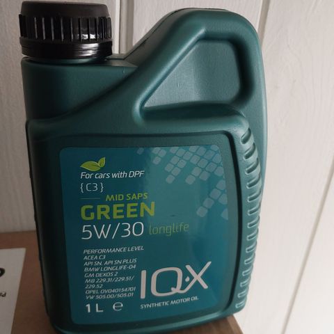 IQ-X Green 5W-30 1 Liter motorolje