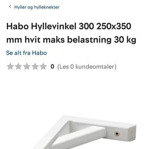 Habo Hyllevinkel 300 250x350