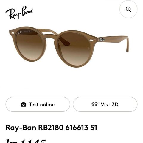 Ray Ban runde solbriller 2180