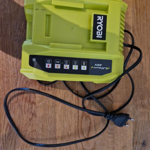 Ryobi lader til 36 V batteri