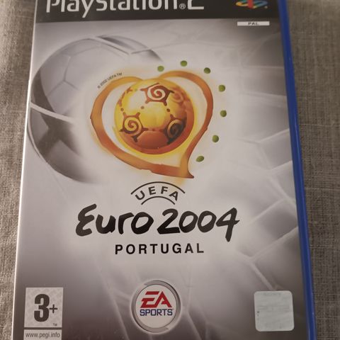 UEFA Euro 2004 Portugal cover og manual til PS2