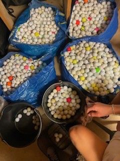 Flere tusen golfballer skal selges!