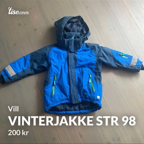 Vinterjakke str 98