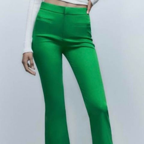 Grønn dressbukse Zara