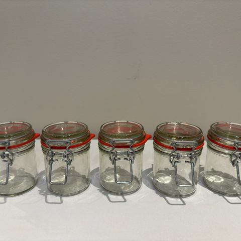 Glasskrukker 1,5 dl - 5 stk