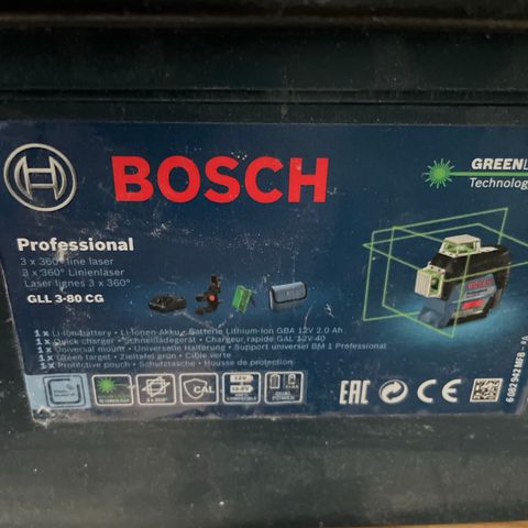 Bosch 360° laser ( GLL 3-80 CG)