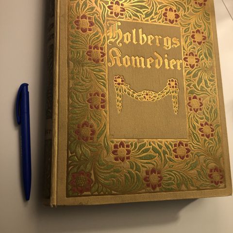 Antikk bok med Ludvig Holbergs Comedier fra 1898. Et klenodium. Se bokomtale.