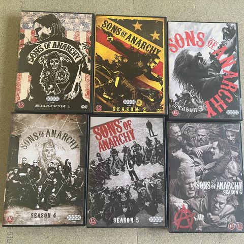 Sons of anarchy sesong 1-6