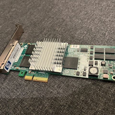 HP NC364T PCI-E Quad Port Gigabit Server Adapter Nettverkskort