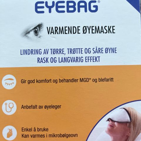 Øyemaske Blepha Eyebag varmende øyemaske 1 stk